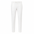 Tailored Wool-Blend Trousers – Ivory White | Jhourney Kazidy